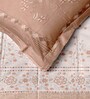 Orange Rangriti King Size Bedding Set with 180TC Bedsheet With Comforter & 2pc Pillow Covers