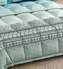 Blue Rangriti King Size Bedding Set with 180TC Bedsheet With Comforter & 2pc Pillow Covers