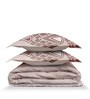 Pink Rangriti King Size Bedding Set with 180TC Bedsheet With Comforter & 2pc Pillow Covers