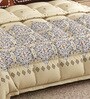 Beige Rangriti King Size Bedding Set with 180TC Bedsheet With Comforter & 2pc Pillow Covers
