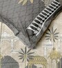 Grey Rangriti King Size Bedding Set with 180TC Bedsheet With Comforter & 2pc Pillow Covers