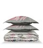 Grey Rangriti King Size Bedding Set with 180TC Bedsheet With Comforter & 2pc Pillow Covers