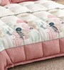 Pink Rangriti King Size Bedding Set with 180TC Bedsheet With Comforter & 2pc Pillow Covers