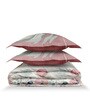 Pink Rangriti King Size Bedding Set with 180TC Bedsheet With Comforter & 2pc Pillow Covers