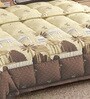 Orange Rangriti King Size Bedding Set with 180TC Bedsheet With Comforter & 2pc Pillow Covers