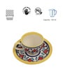 Rangriti 120ml Multicolour Ceramic (Set of 12) Tea Cup & Saucer Set