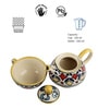 150 ML Yellow Ceramic Cups & Saucers Set of 2