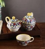 150 ML Yellow Ceramic Cups & Saucers Set of 2