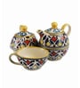 150 ML Yellow Ceramic Cups & Saucers Set of 2