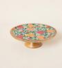 Rani Bagh Wooden Cake Stand , 10"dia