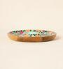 Rani Bagh Wooden Chip & Dip Platter, 12"dia