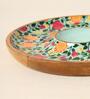 Rani Bagh Wooden Chip & Dip Platter, 12"dia