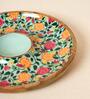 Rani Bagh Wooden Chip & Dip Platter, 12"dia