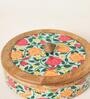 Rani Bagh Wooden Roti Box, 8"dia