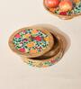 Rani Bagh Wooden Roti Box, 8"dia