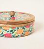 Rani Bagh Wooden Roti Box, 8"dia