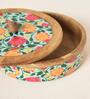 Rani Bagh Wooden Roti Box, 8"dia