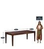 Rapid Solid Wood 8 Seater Dining Table in Provincial Teak Finish