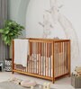 Rapunzel Sheesham wood Crib In Natural Sheesham Finish