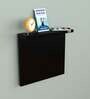 Raquel Wall Mount Bedside Desk in Black Finish