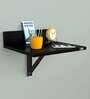 Raquel Wall Mount Bedside Desk in Black Finish