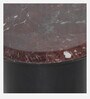 Rare End Table in Maroon & Black Colour with Marble Top