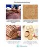 Rattan Coasters Set, Bamboo Coasters, Tea Coasters
