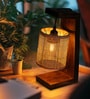Rattan Square Table Lamp