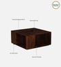 Rauma Mango Wood Coffee Table In Walnut Finish