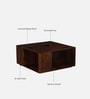 Rauma Mango Wood Coffee Table In Walnut Finish