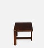 Rauma Mango Wood Coffee Table Set In Walnut Finish With 2 Stool