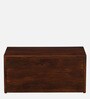 Rauma Mango Wood Coffee Table Set In Walnut Finish With 2 Stool