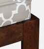 Rauma Mango Wood Coffee Table Set In Walnut Finish With 2 Stool