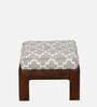 Rauma Mango Wood Coffee Table Set In Walnut Finish With 2 Stool