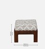 Rauma Mango Wood Coffee Table Set In Walnut Finish With 2 Stool