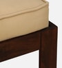 Rauma Mango Wood Coffee Table Set In Walnut Finish With 4 Stool