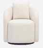 Ravello Svivel Boucl  Fabric Lounge Chair in Cream Colour