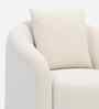 Ravello Svivel Boucl  Fabric Lounge Chair in Cream Colour
