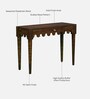 Ravenel Sheesham Wood Console Table In Provincial Teak Finish