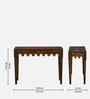 Ravenel Sheesham Wood Console Table In Provincial Teak Finish