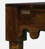 Ravenel Sheesham Wood Console Table In Provincial Teak Finish