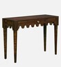 Ravenel Sheesham Wood Console Table In Provincial Teak Finish
