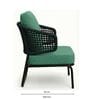 Ravin Wicker Outdoor Table & Chair Set In English Grey Finish