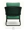 Ravin Wicker Outdoor Table & Chair Set In English Grey Finish