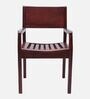 Raviso Teak Wood Arm Chair In Brown Colour (Set of 2)