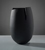 Raw Grey Metal Vase