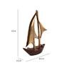 Raw Matt Gold Aluminium Handcrafted Nautical Sailing Boat