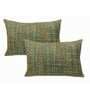 Multicolor Abstract Silk 12 x 18 Inches Cushion Cover