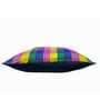 Multicolor Geometric Silk 16 x 16 Inches Cushion Cover