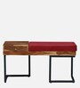 Rawlin Sheesham Wood Bench In Rustic Teak Finish